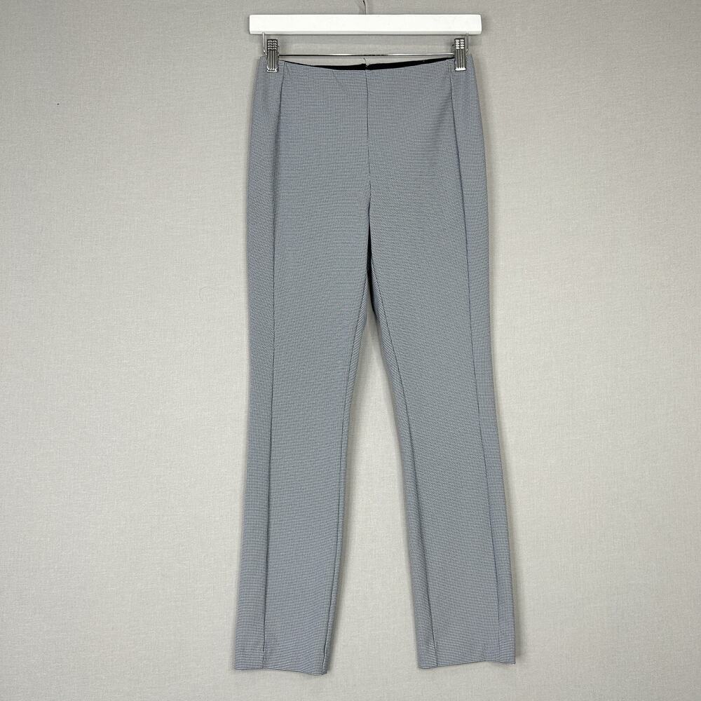 Rag & Bone Pants Womens 2 Blue Simone Houndstooth Ankle Trouser Career Twee Prep